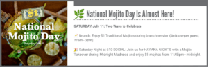Mojito Day Events
